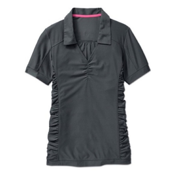 Athleta Tops - Athleta ruched birdie polo shirt